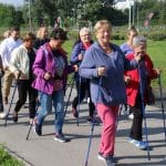 Marsz z kijkami nordic walking w Stalowej Woli