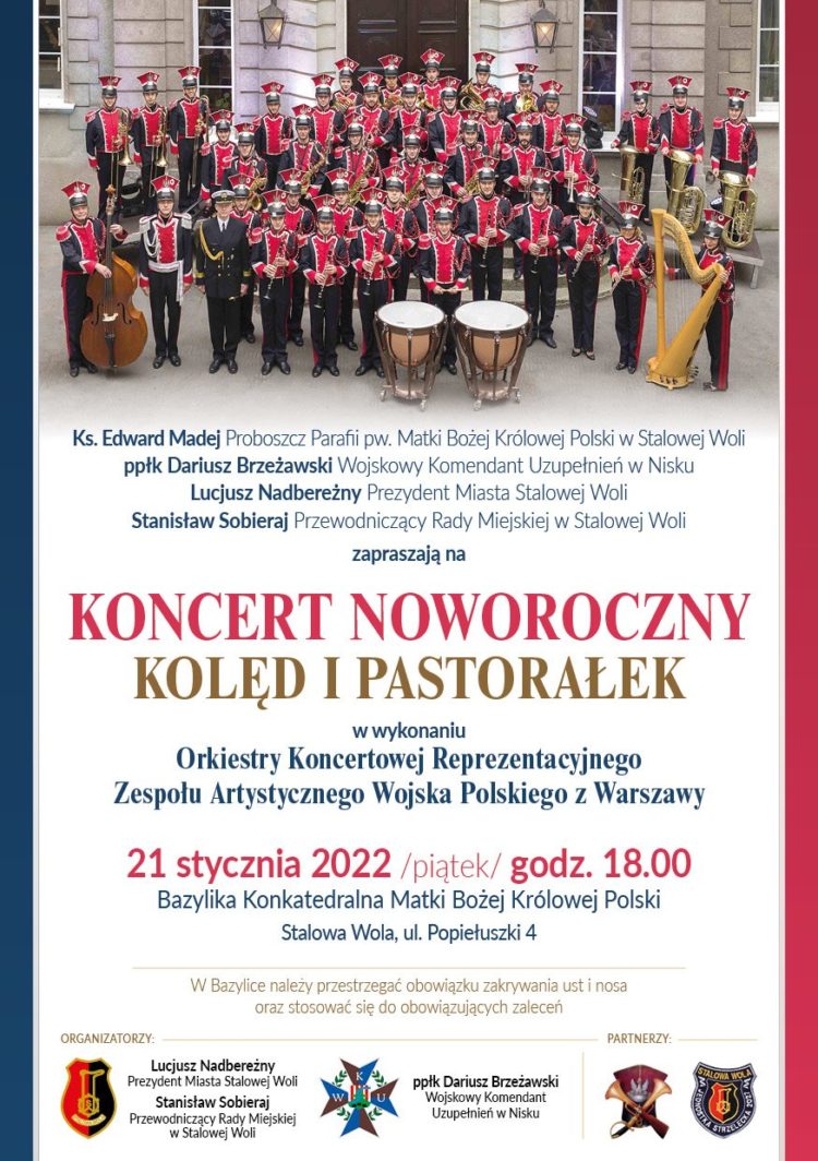 Stalowa Wola. Koncert noworoczny w wykonaniu Orkiestry Wojskowej Sztafeta.pl