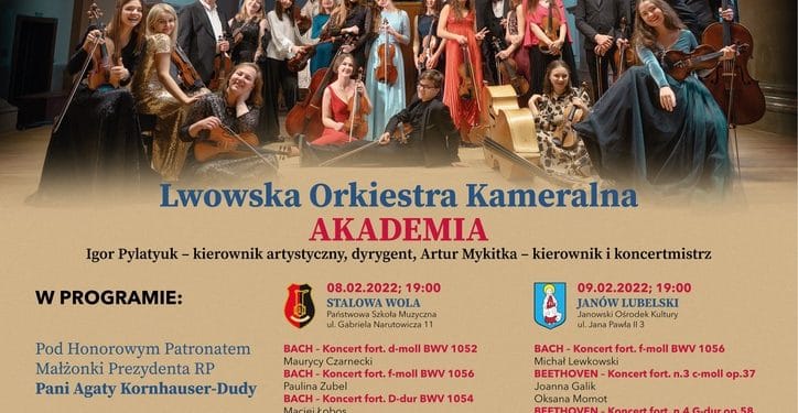 Koncert Lwowskiej Orkiestry Kameralnej AKADEMIA w Stalowej Woli Sztafeta.pl