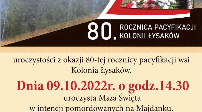 80. rocznica pacyfikacji wsi Kolonia Łysaków Sztafeta.pl