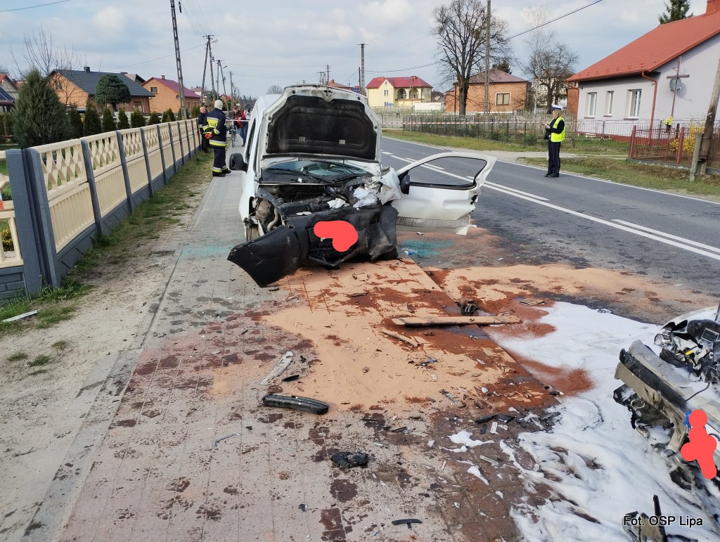 Zderzenie dwóch samochodów w Lipie. Są ranni Sztafeta.pl
