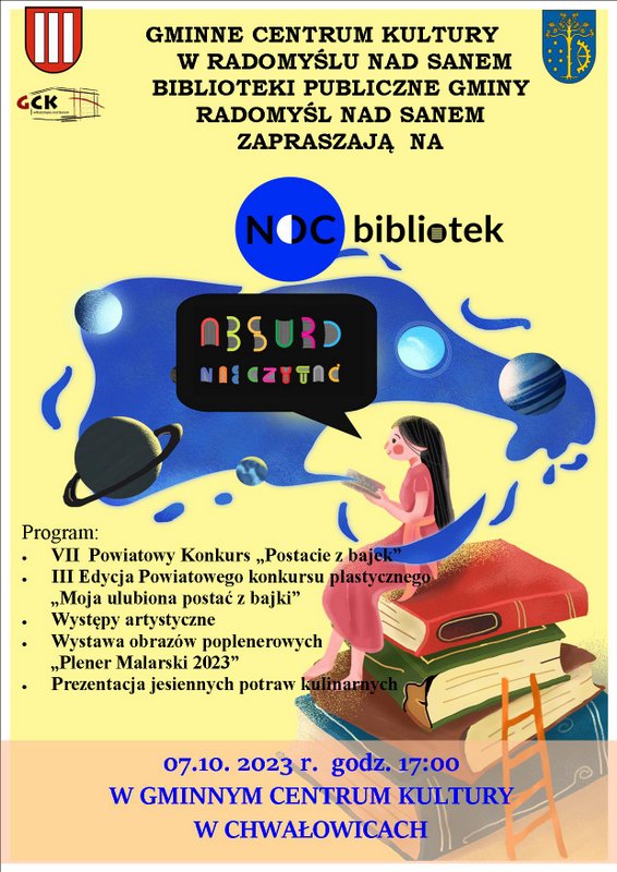 Noc bibliotek w Chwałowicach Sztafeta.pl
